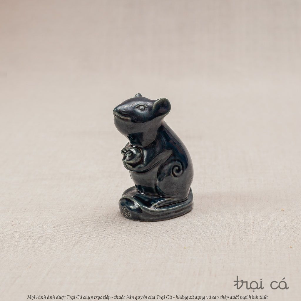  Chuột gốm Hiên Vân (7x5x11cm) 