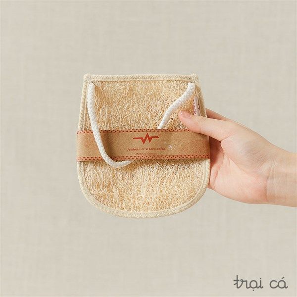 Túi đựng xà bông xơ mướp (13x14cm)