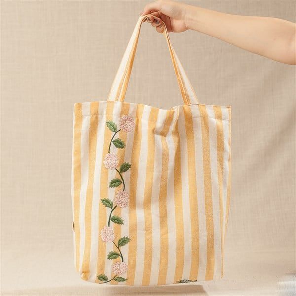  Túi tote đáy rộng thêu tay (40x40cm) 