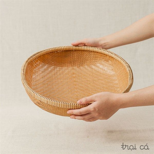 Rổ tre tròn đáy đan nhỏ (6 cỡ)