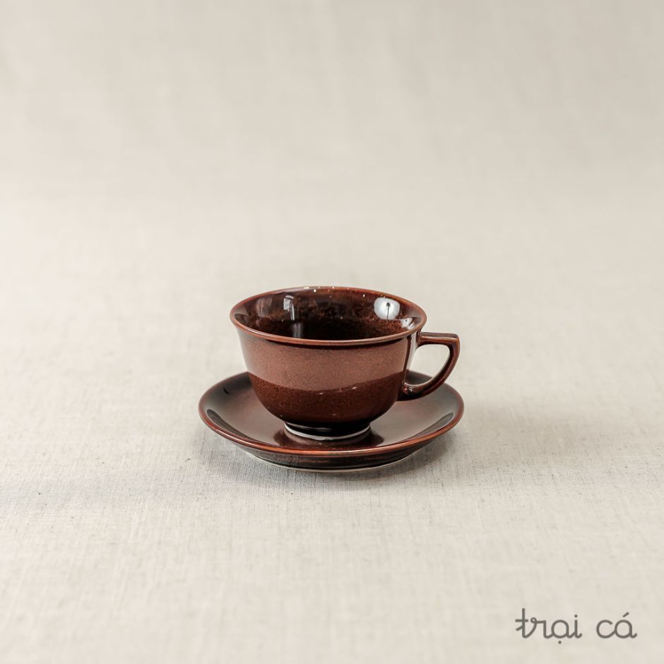  Tách trà loe miệng gốm Chinh (9.5x6cm) 