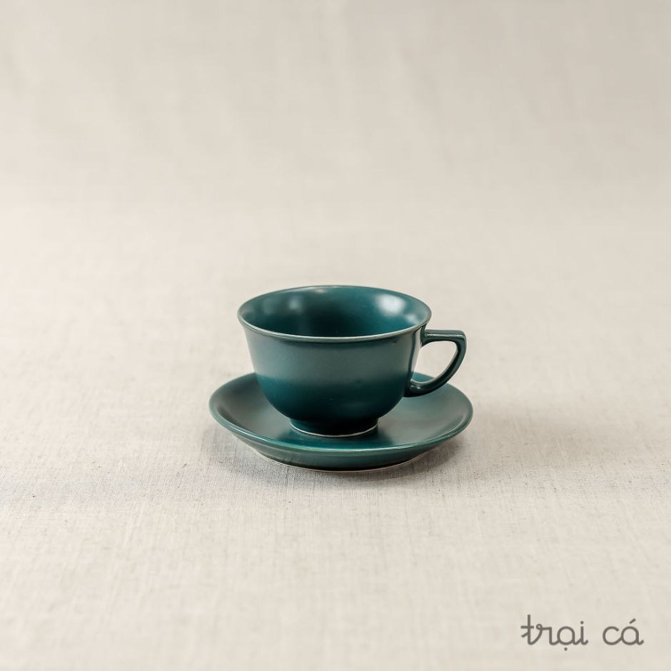  Tách trà loe miệng gốm Chinh (9.5x6cm) 