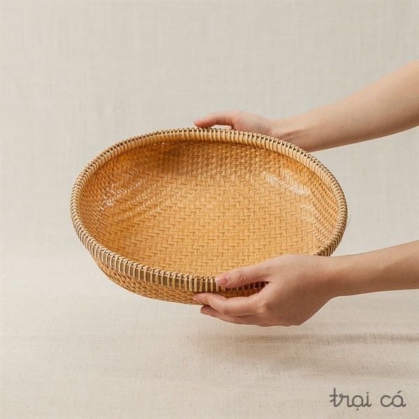  Rổ tre tròn Bao La đáy đan chặt (8 cỡ) 