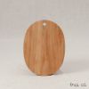 Thớt oval gỗ beech (24x18cm)