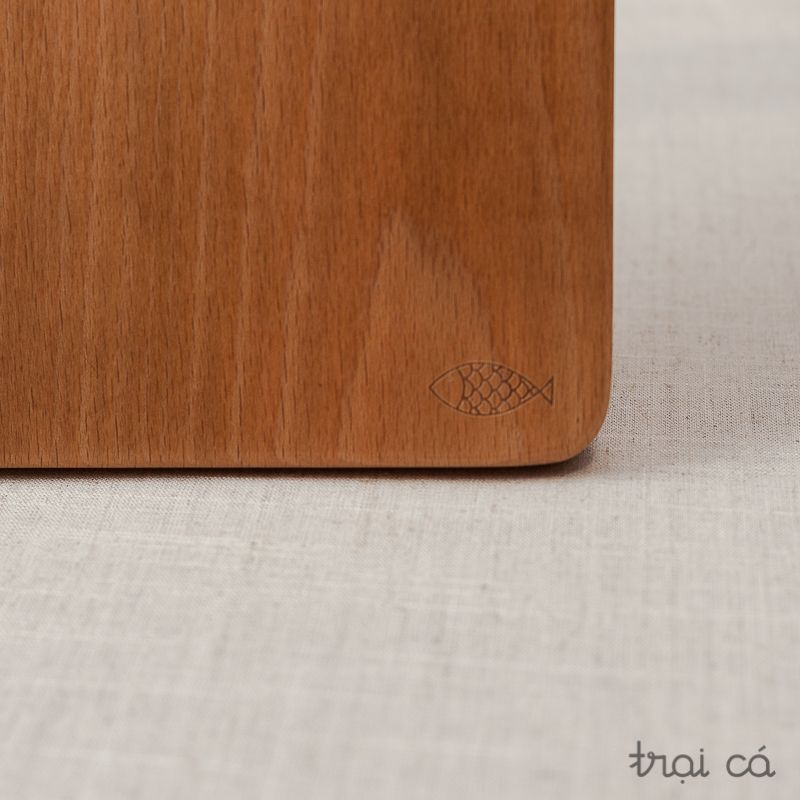  Thớt chữ nhật gỗ beech (24x18cm) 