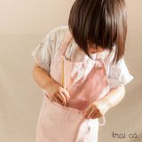  Tạp dề trẻ em linen (freesize) hồng 