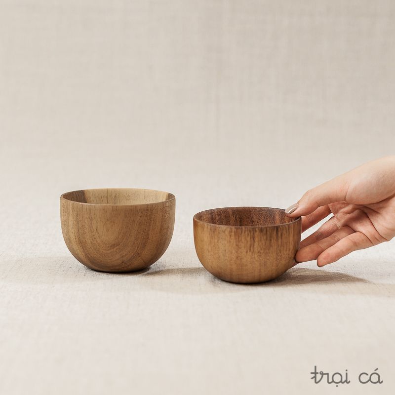 Bát nhỏ gỗ keo (9x5cm)