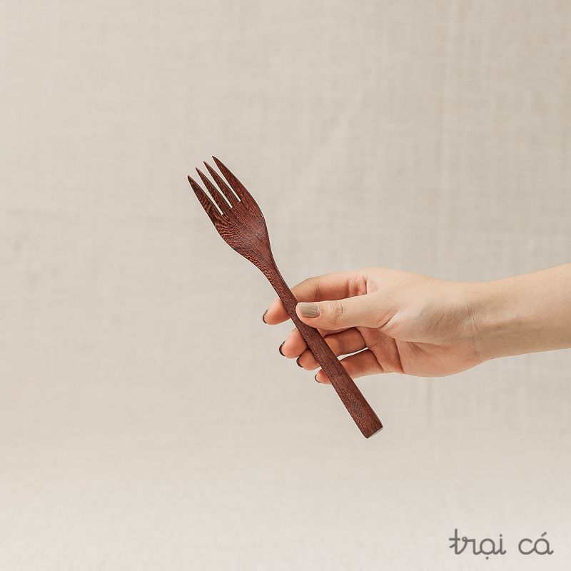 Dĩa/nĩa gỗ (20cm)