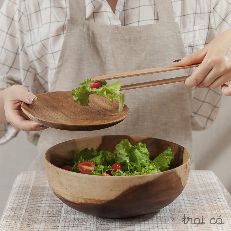  Bát salad gỗ keo (23x9cm) 