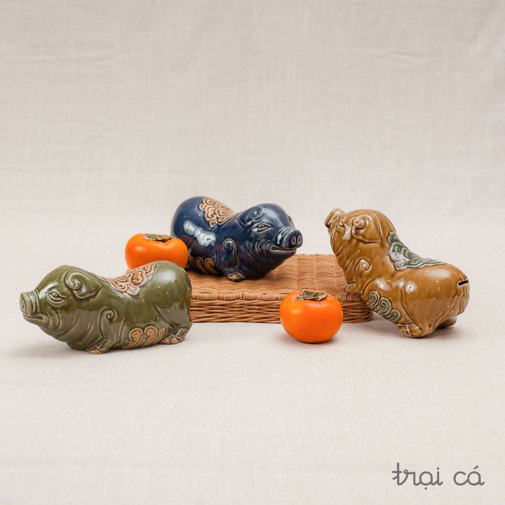 Lợn lưng mây (20x13x10cm) - nhiều màu
