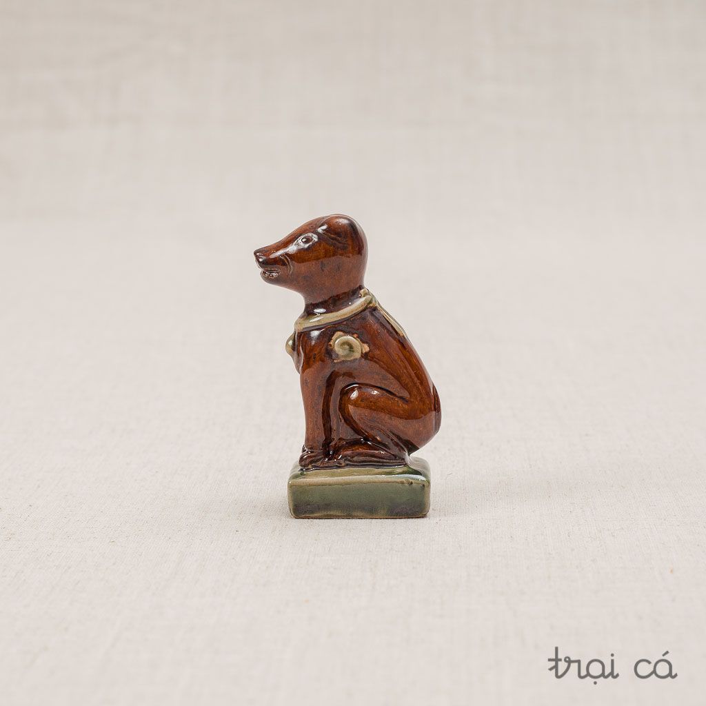 Chó gốm (6x4x11cm) - nhiều màu