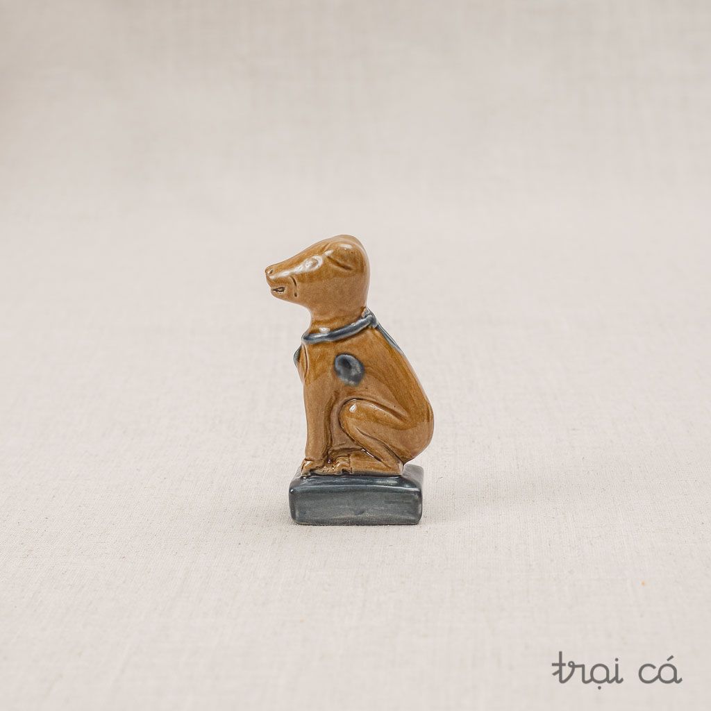 Chó gốm (6x4x11cm) - nhiều màu