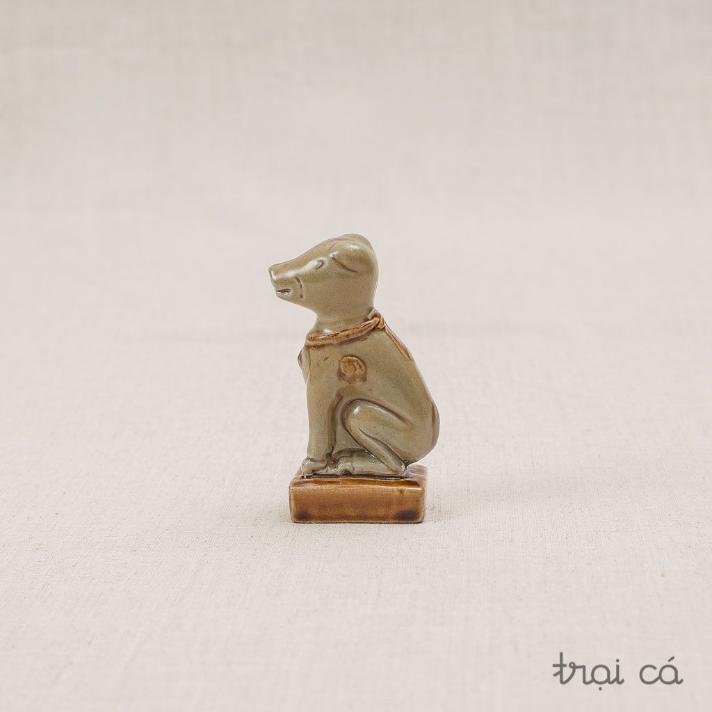 Chó gốm (6x4x11cm) - nhiều màu