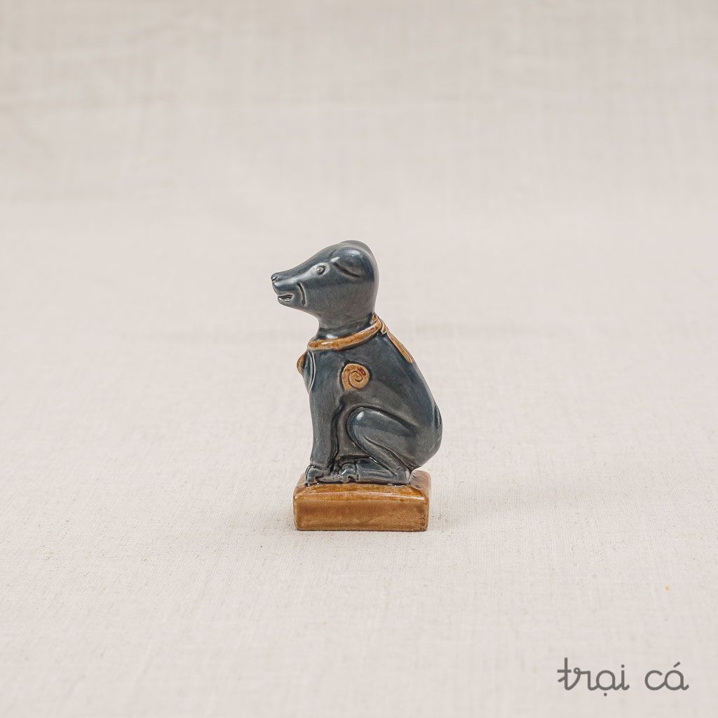 Chó gốm (6x4x11cm) - nhiều màu