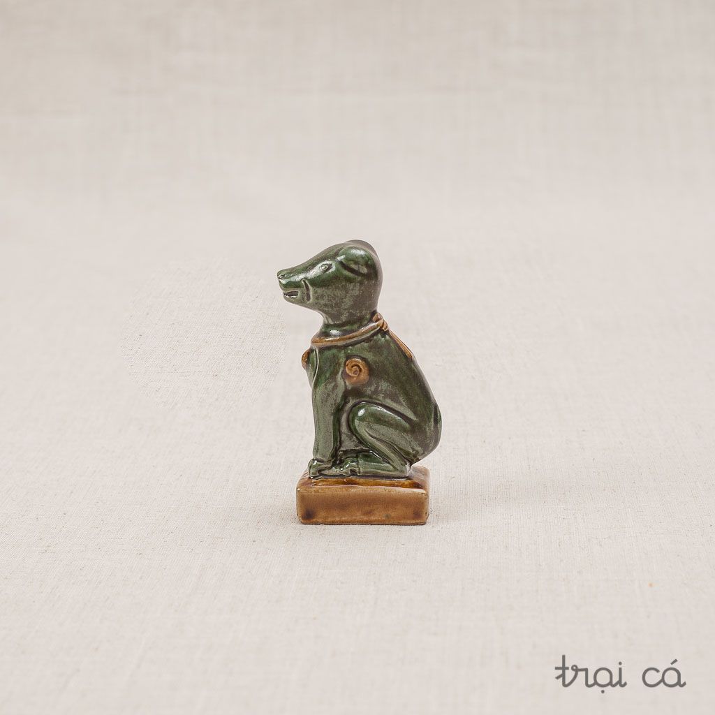 Chó gốm (6x4x11cm) - nhiều màu