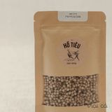  Tiêu trắng (white peppercorn) 100gr trong túi giấy 