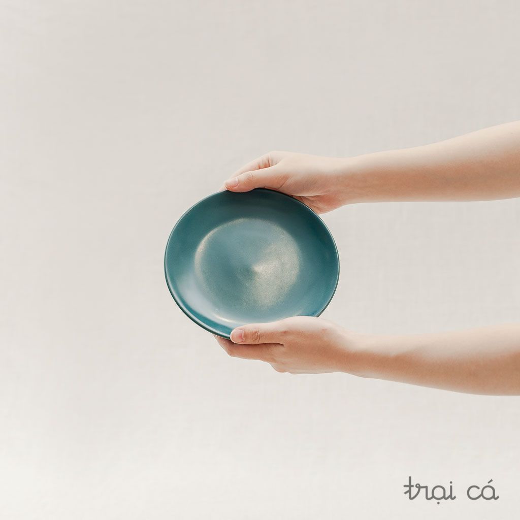  Đĩa tròn gốm Chinh (17cm) 