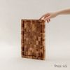 Thớt chữ nhật gỗ Teak-KT01 (35x25x2.5cm)