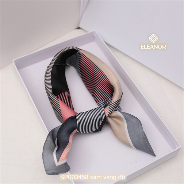 Khăn quàng cổ - SP003458 xám vàng đỏ
