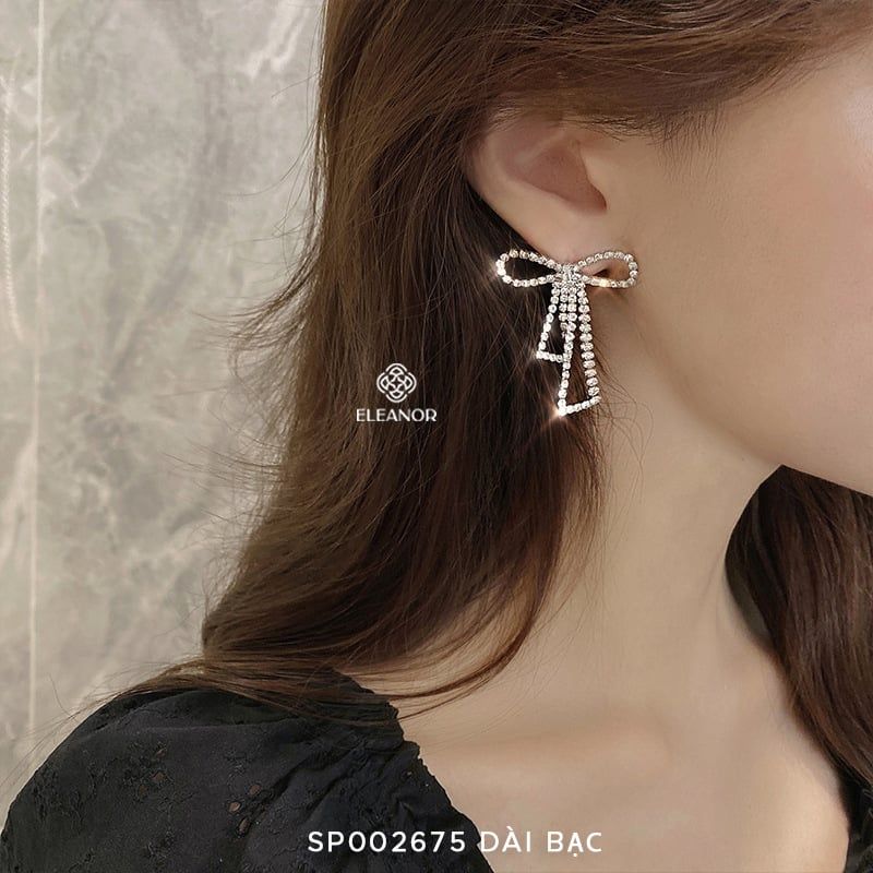 Bông tai -SP002688 dài bạc