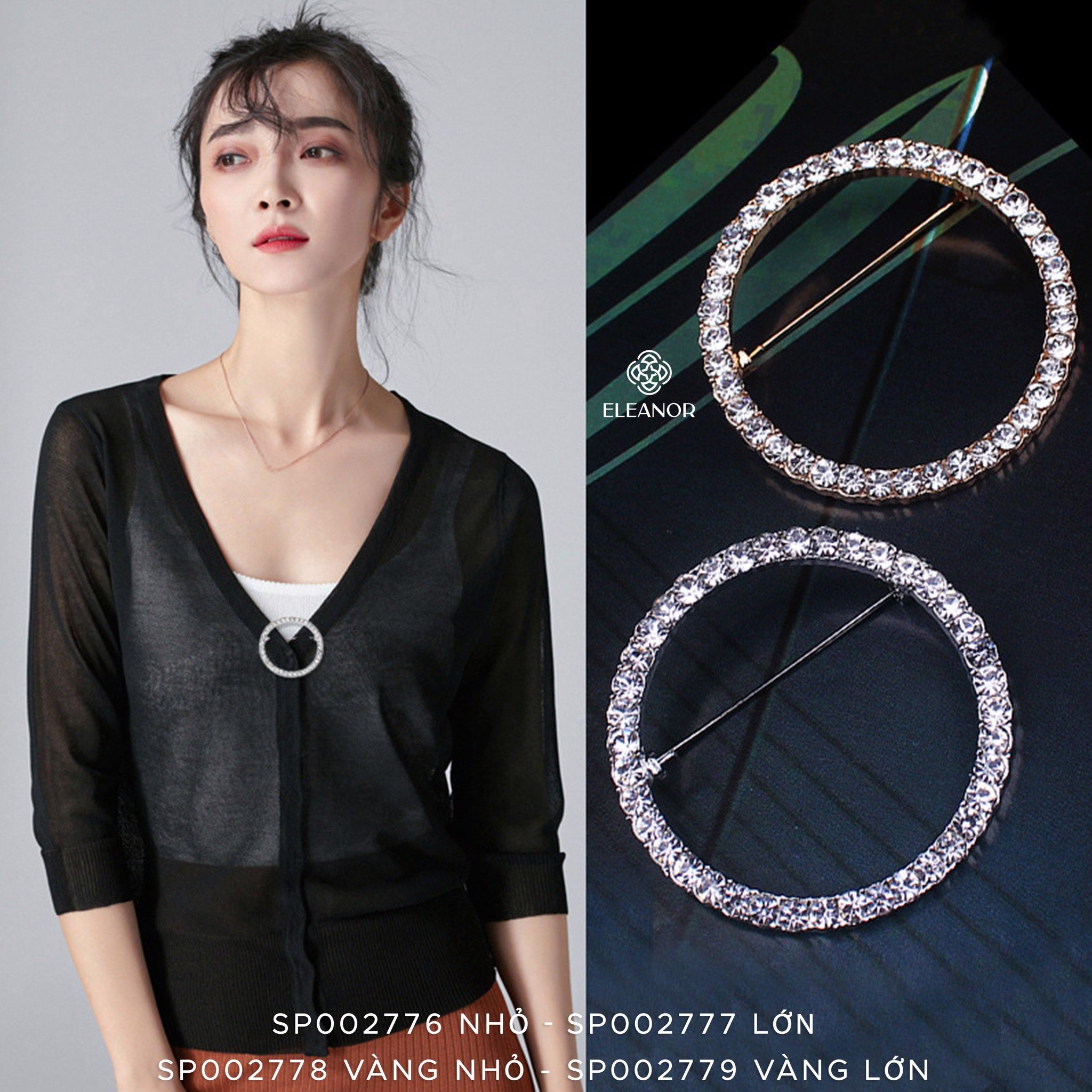 Cài áo - SP002778 vàng nhỏ