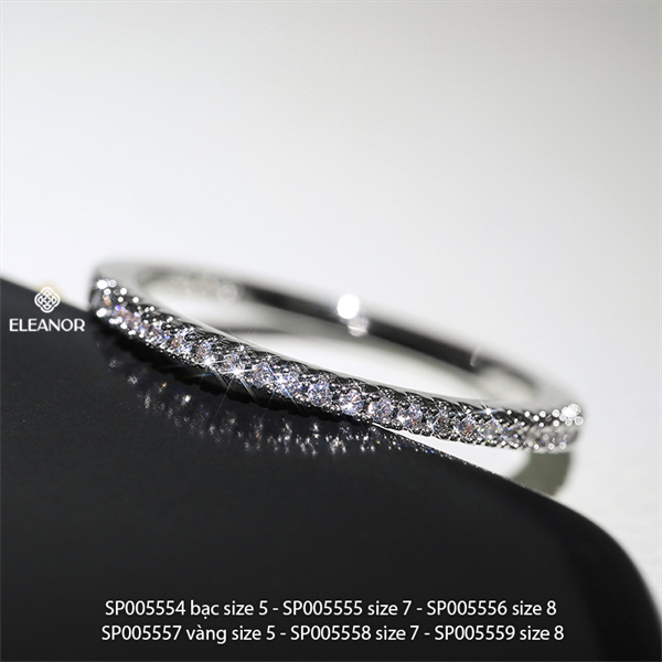 Nhẫn - SP005556 màu bạc size 8