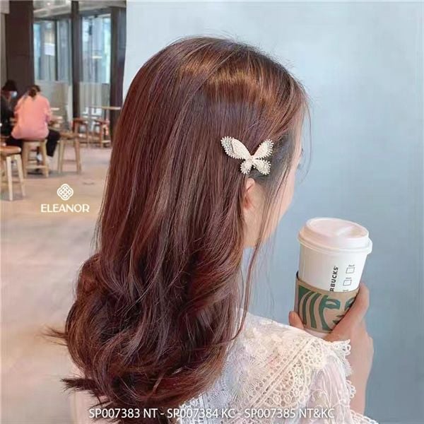 Kẹp tóc - SP007385 Ngọc trai & Kim cương