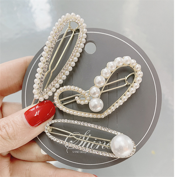 PKT kẹp tóc - SP004549 ngọc trai và đá