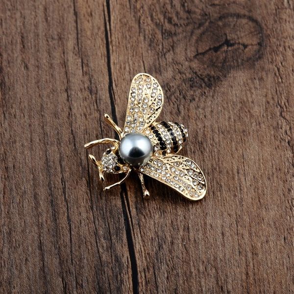 Cài áo - SP003316 hạt ngọc đen