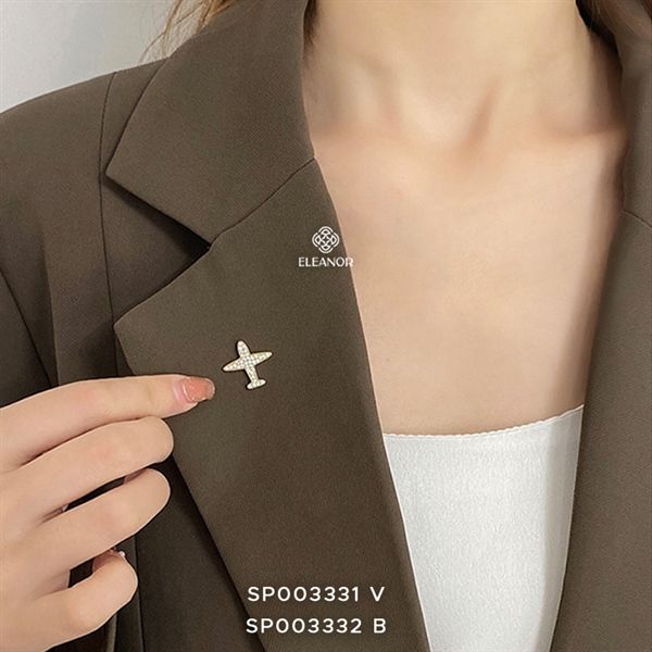 Cài áo - SP003332 bạc máy bay