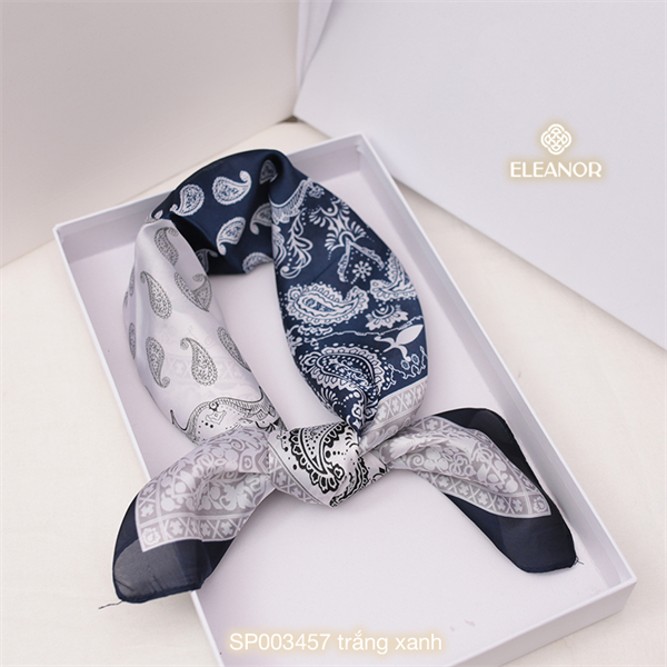 Khăn quàng cổ - SP003457 trắng xanh