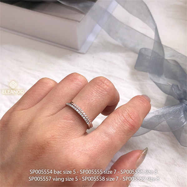Nhẫn - SP005554 màu bạc size 5