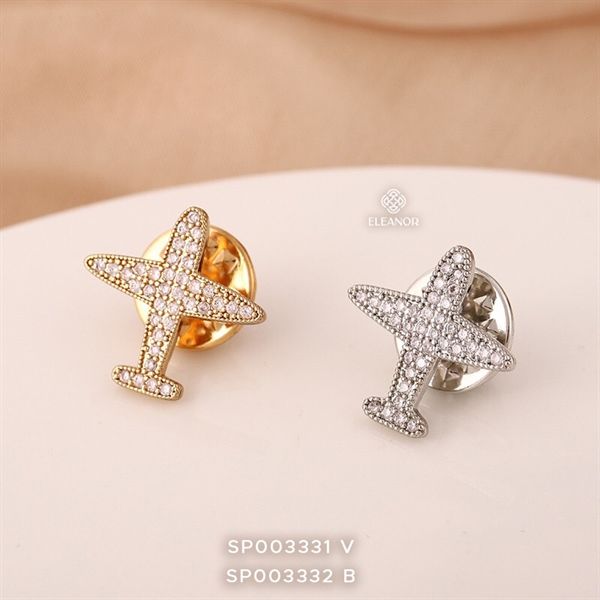 Cài áo - SP003332 bạc máy bay