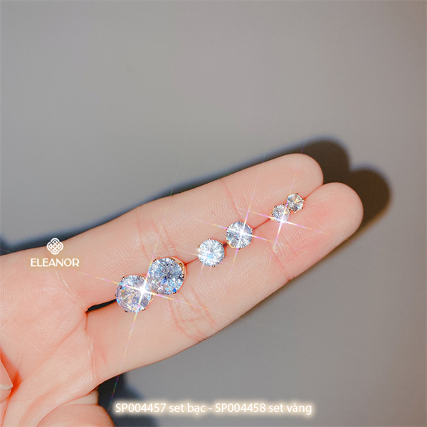 Bông tai - SP004457 set bạc