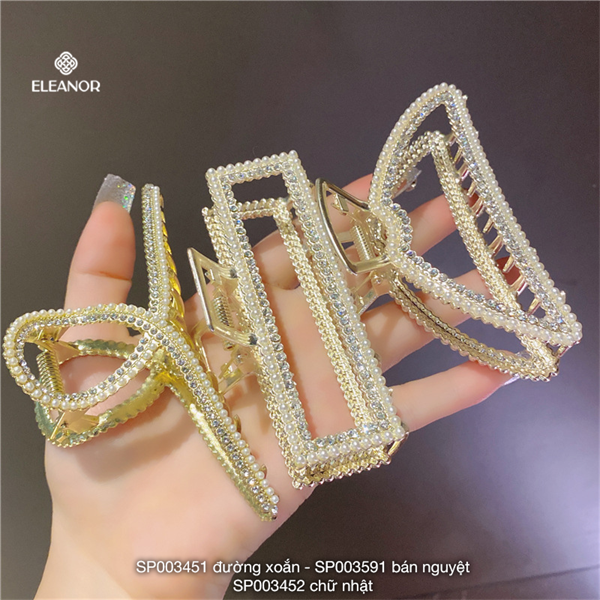 Kẹp tóc - SP003590 xoắn đá