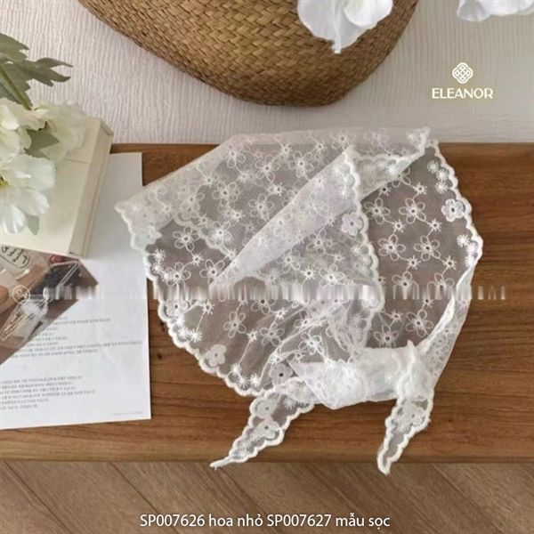 Khăn trùm đầu - SP007626 Hoa nhỏ