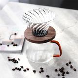 Bình đựng coffee thủy tinh Borosilicate 500ml