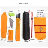 Lều cắm trại 4 người Naturehike NH18Z044-P