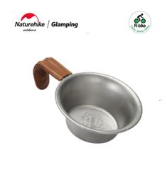  Bát inox dã ngoại tay cầm bọc da Glamping Naturehike NH21SJ002 