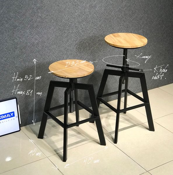 Ghế bar XDAILY - IRON bar stool