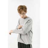  Áo Nỉ Cao Cấp Sweater Dài Tay Nam MANDO 2 Màu Họa Tiết In Chữ Form Rộng Basic Unisex Thời Trang Hàn Quốc SWT006 