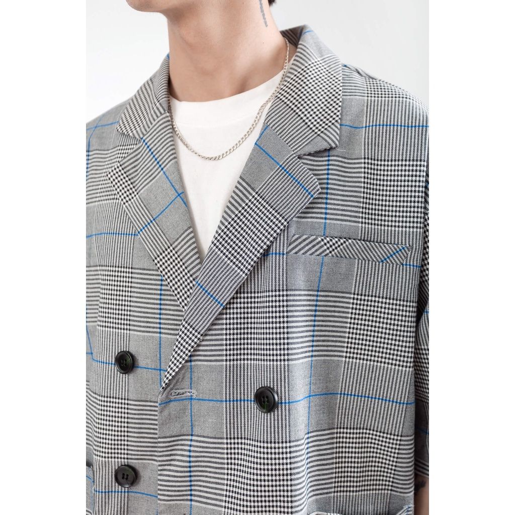  Áo Blazer Tay Lỡ Nam Cổ Ve Xuôi MANDO Chất Liệu Flannel Cao Cấp, Mềm Mịn Không Co Nhăn, Thiết Kế Basic AVH017 