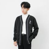  Áo Khoác Cardigan Nam MANDO Trơn Dài Tay Nỉ Trần Bông Cao Cấp Form Rộng Basic Unisex Thời Trang Hàn Quốc NDN077 