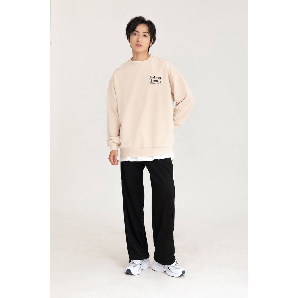  Áo Sweater Nỉ Nam MANDO Chất Nỉ Chân Cua Co Dãn, Dày Dặn Mềm Mịn Form Rộng Phong Cách Unisex - SWT001 