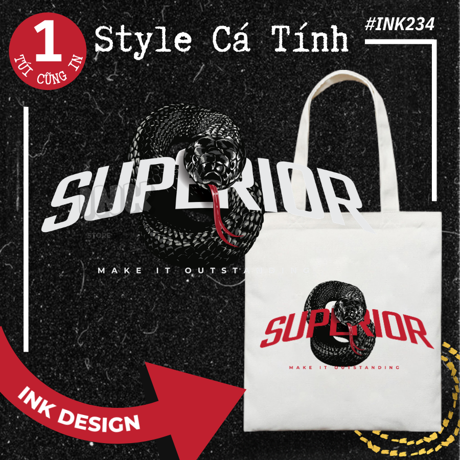Túi Tote Bag Vải Canvas Mẫu In Chất Lượng - STYLE CÁ TÍNH