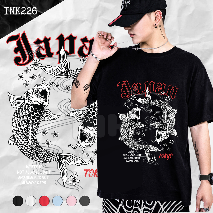 Áo thun KOI FISH JAPAN STYLE INK226