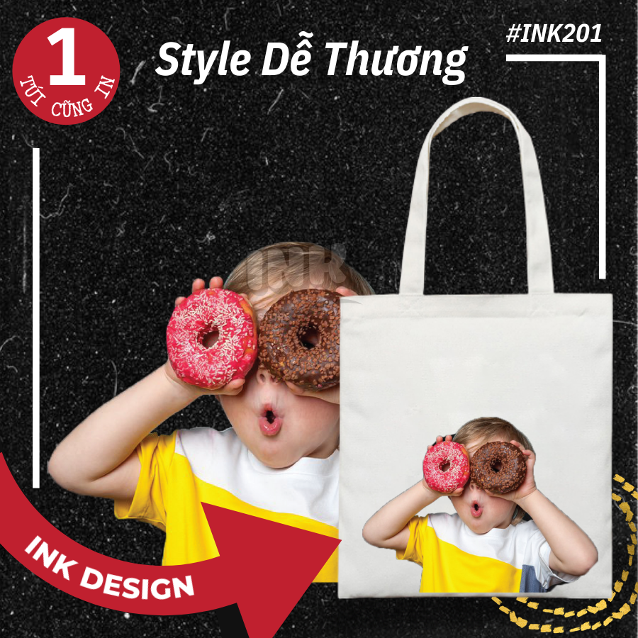 Túi Tote Bag Vải Canvas Mẫu In Chất Lượng - STYLE DỄ THƯƠNG