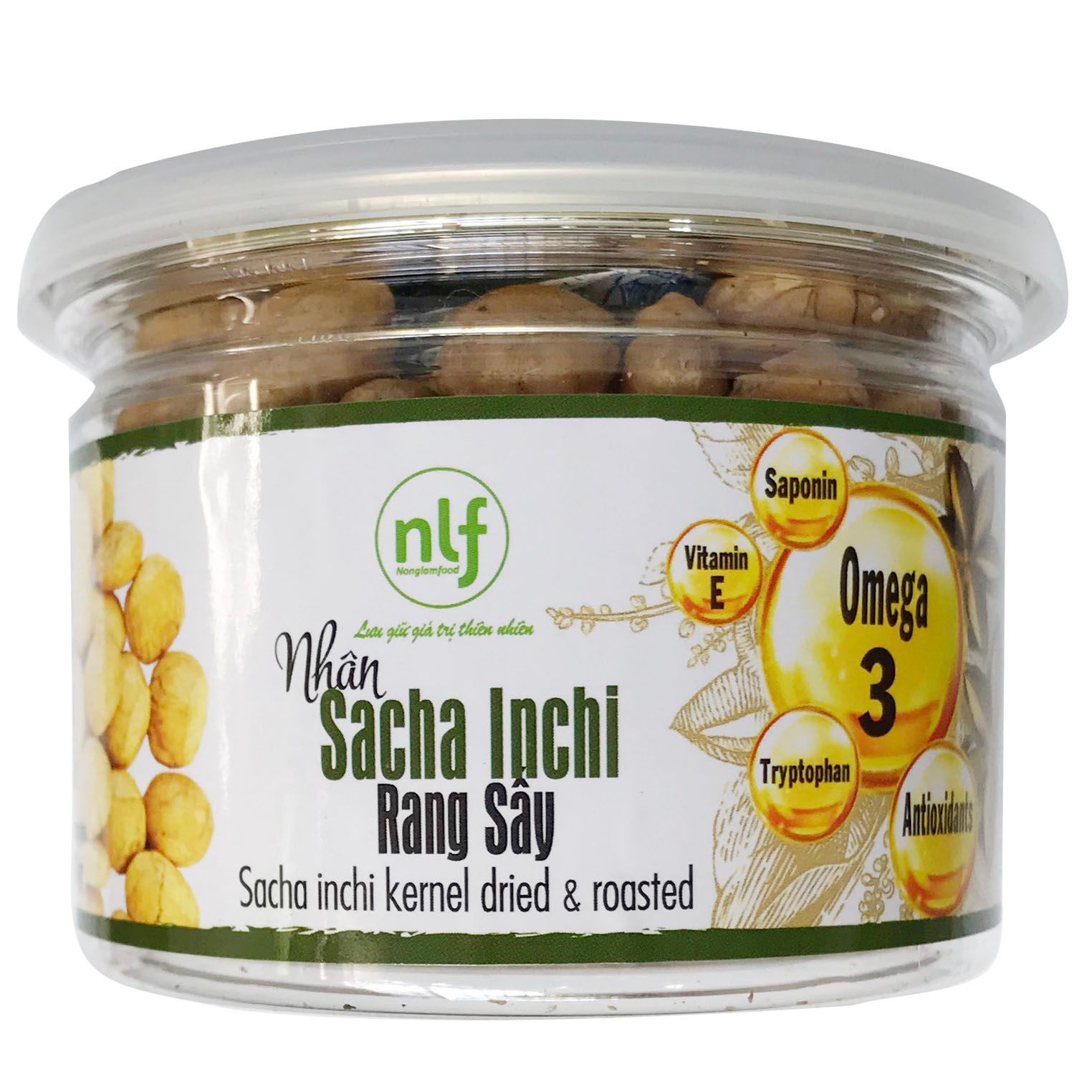 Nhân Hạt Sacha Inchi Rang Sấy