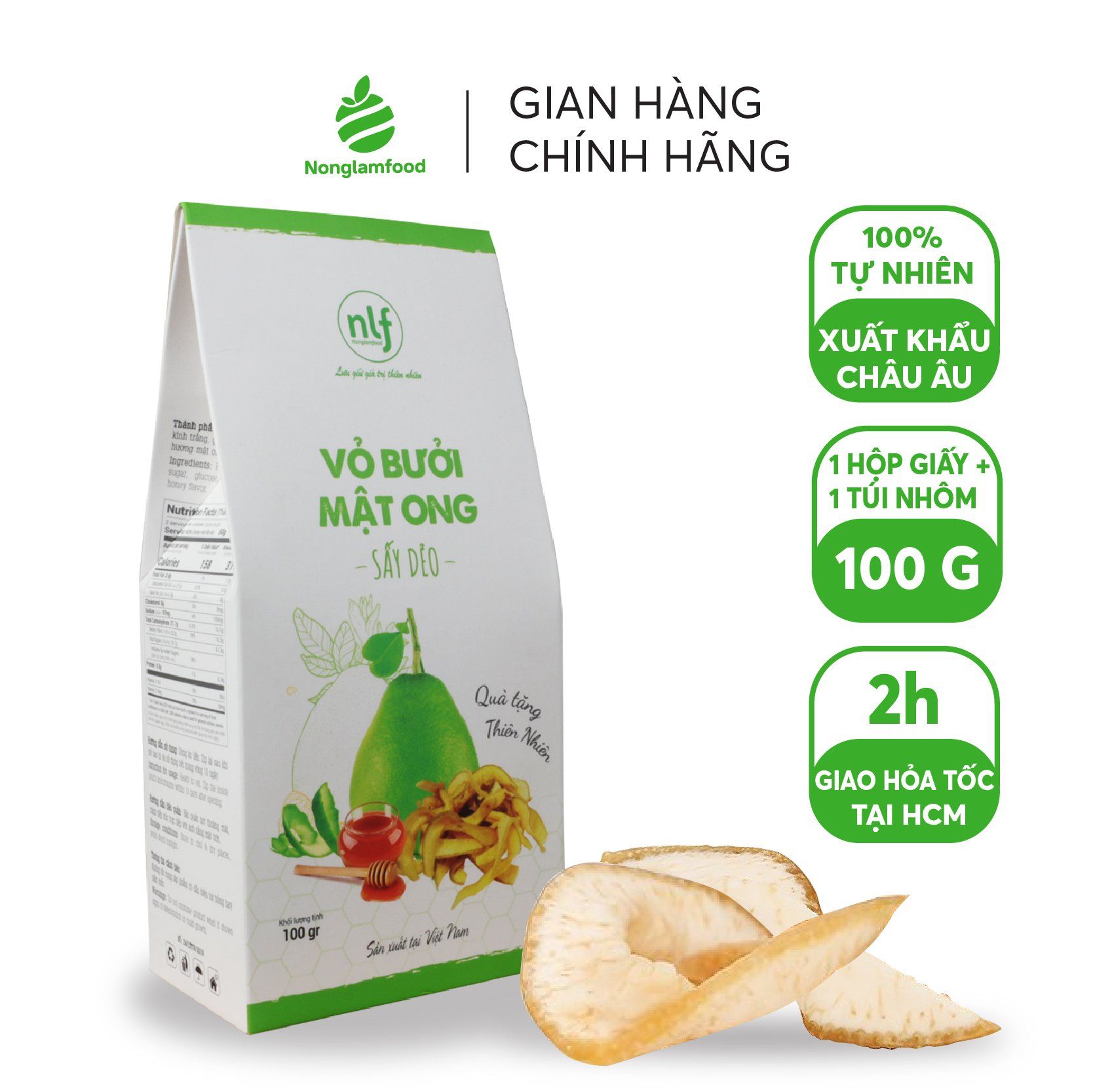 Vỏ Bưởi Mật Ong Sấy Dẻo 100g | Ăn vặt tốt cho sức khỏe | Healthy Snack