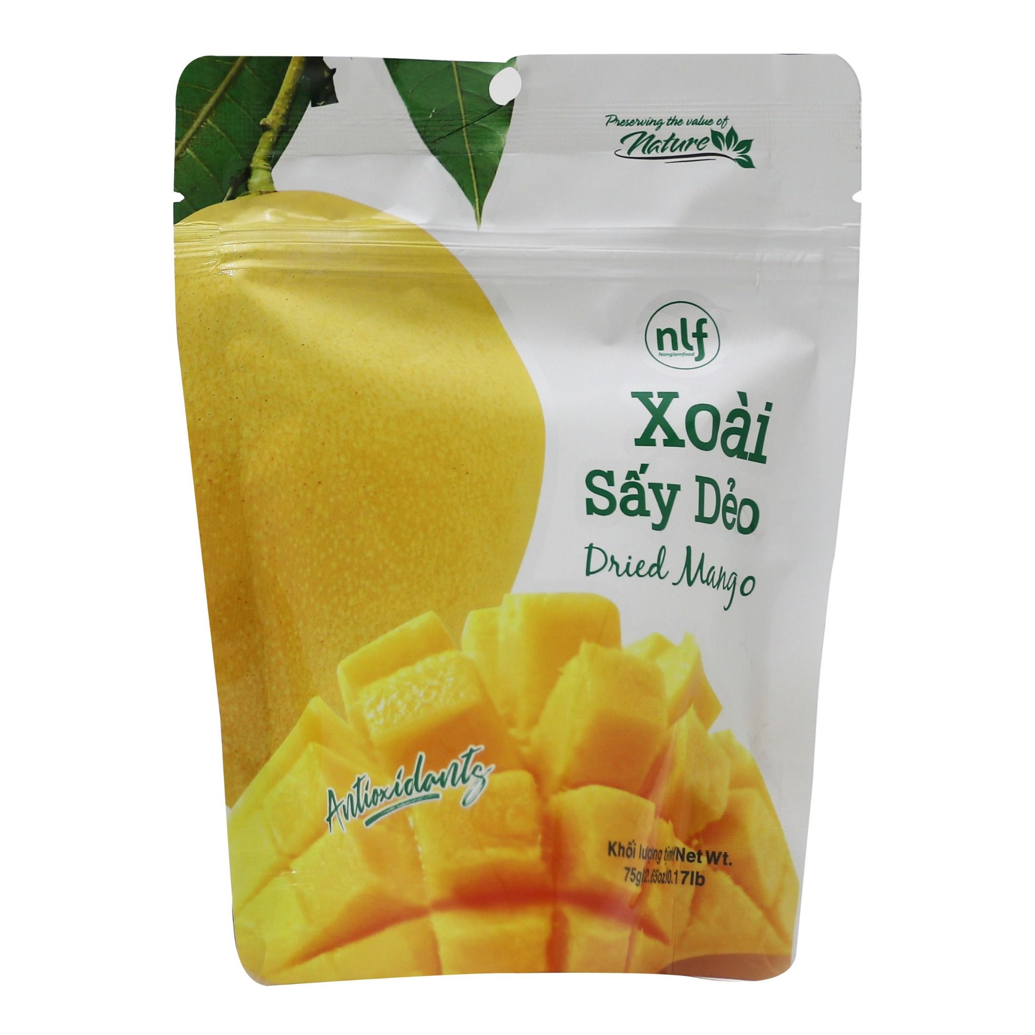 Xoài Sấy Dẻo Nonglamfood túi  75g | Ăn vặt tốt cho sức khỏe | Healthy Snack